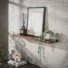Etagère murale style nature 90 cm en acacia massif brun Carvie