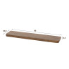 Etagère murale style nature 90 cm en acacia massif brun Carvie