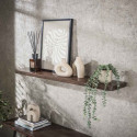 Etagère murale style nature 120 cm en acacia massif brun Carvie