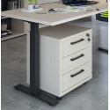 Caisson de bureau mobile contemporain chêne clair Lexos