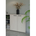Armoire basse de bureau contemporaine chêne clair Lexos