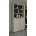 Armoire combinée de bureau contemporaine chêne clair Lexos