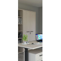 Armoire haute de bureau contemporaine chêne clair Lexos