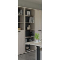 Etagère de bureau H 216 cm contemporaine chêne clair Lexos