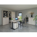 Ensemble de bureau complet contemporain chêne clair Lexos