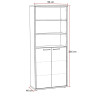 Ensemble de bureau complet contemporain chêne clair Lexos