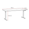 Ensemble de bureau complet contemporain chêne clair Lexos