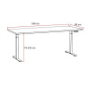 Ensemble de bureau complet contemporain chêne clair Lexos