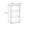Ensemble de bureau complet contemporain chêne clair Lexos