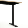 Bureau assis-debout électrique chêne sable Lexos