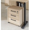 Caisson de bureau mobile contemporain chêne sable Lexos