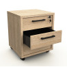 Caisson de bureau mobile contemporain chêne sable Lexos