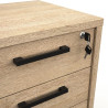 Caisson de bureau mobile contemporain chêne sable Lexos