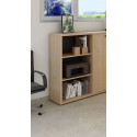 Etagère de bureau H 112 cm contemporaine chêne sable Lexos
