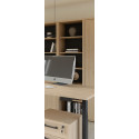Etagère de bureau H 216 cm contemporaine chêne sable Lexos