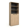 Ensemble de bureau complet contemporain chêne sable Lexos