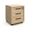 Ensemble de bureau complet contemporain chêne sable Lexos