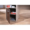 Bureau contemporain chêne sonoma/wengé Rosco