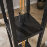 Lampadaire moderne 4 lampes en métal noir arctique Cassie