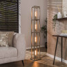 Lampadaire moderne 4 lampes en métal beige Cassie