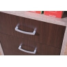 Bureau contemporain chêne sonoma/wengé Rosco