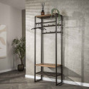 Vestiaire industriel métal et bois Luno