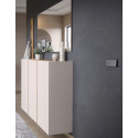 Meuble à chaussures suspendus H 103 cm cachemire/chêne Lydia
