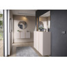 Miroir rond moderne noir Lydia