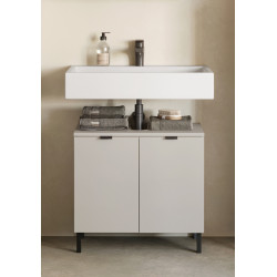 Meuble sous vasque moderne gris cachemire Ariana