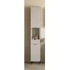 Colonne de salle de bain moderne H 190 cm gris cachemire Ariana