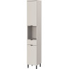 Colonne de salle de bain moderne H 190 cm gris cachemire Ariana