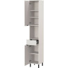 Colonne de salle de bain moderne H 190 cm gris cachemire Ariana