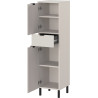 Colonne de salle de bain moderne H 120 cm gris cachemire Ariana