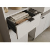Colonne de salle de bain moderne H 120 cm gris cachemire Ariana