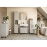 Ensemble de salle de bain 4 éléments gris cachemire Ariana