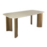 Table de salle à manger moderne MDF et céramique Romanesco