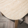 Table de salle à manger moderne MDF et céramique Romanesco
