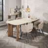 Table de salle à manger moderne MDF et céramique Romanesco