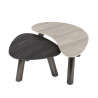 Tables basses métal et céramiques Twiny (lot de 2)