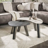 Tables basses métal et céramiques Twiny (lot de 2)