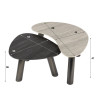 Tables basses métal et céramiques Twiny (lot de 2)