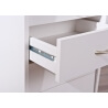 Caisson de bureau contemporain 4 tiroirs blanc Pontino