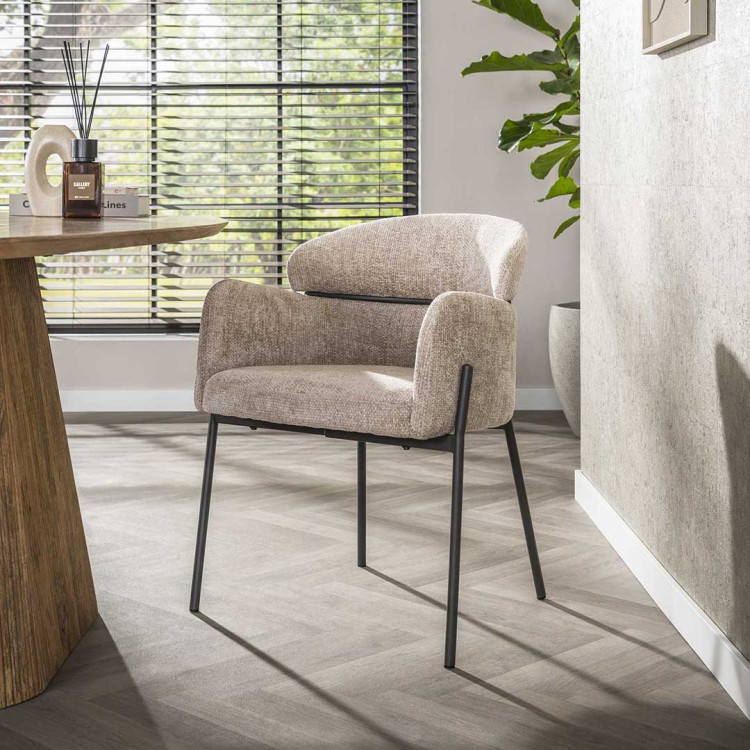Lot de 2 fauteuils modernes en tissu Mayanne