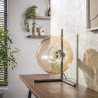 Lampe à poser moderne en verre ambré Analya
