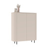 Buffet haut moderne 130 cm coloris cachemire Horizo