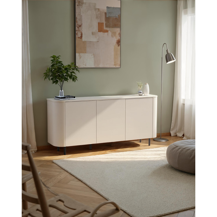 Buffet/bahut moderne 3 portes coloris cachemire Horizo