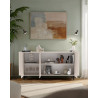 Buffet/bahut moderne 3 portes coloris cachemire Horizo