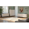 Buffet/bahut moderne 3 portes coloris cachemire Horizo