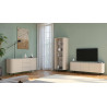 Meuble TV moderne 180 cm coloris cachemire Horizo