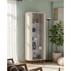 Vitrine moderne coloris cachemire Horizo